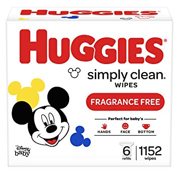 Huggies Simply Clean Fragrance-free Baby Wipes, Refill Pack, 1152 Count