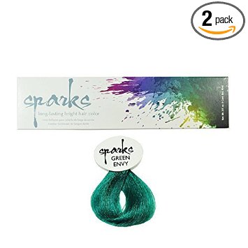 Sparks Bright Haircolor Green Envy 3 oz. (2 Pack)