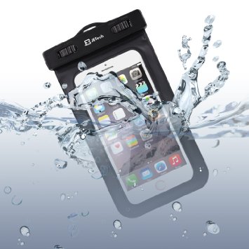 Waterproof Case, with Armband, JETech Universal Waterproof Case Bag Pouch for iPhone 6s/6/5/4, Samsung Gaxaly Note 5/4/3/2, S6 Edge, S6, S5, S4, HTC, and other upto 6 Inch Smartphones