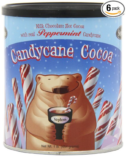 Stephen's Gourmet Hot Cocoa, Candycane Cocoa, 16-Ounce Cans (Pack of 6)