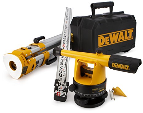 DEWALT DW090PK 20X Builder's Level Package with Tripod and Rod