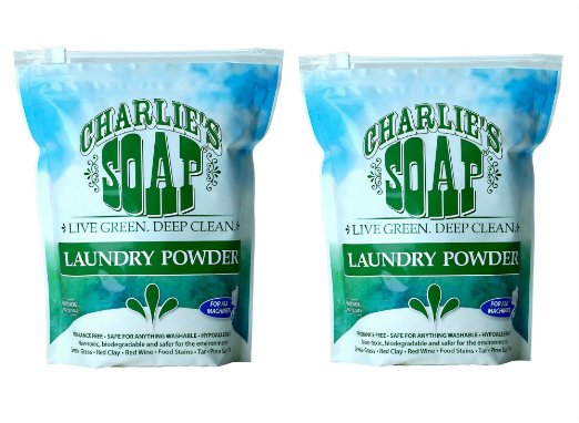 CHARLIE'S SOAP, LAUNDRY,100 LOAD,POWDER 2.64 LB(Pack of 2)