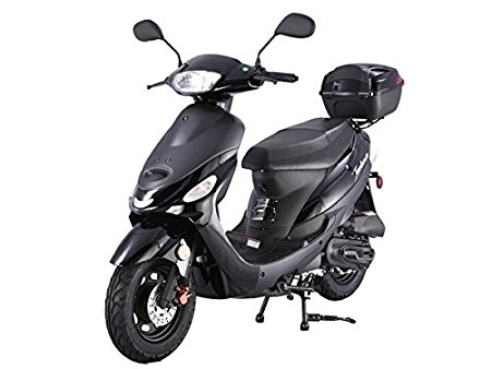 TaoTao ATM-50A1 BLACK 49cc Gas Automatic Scooter Moped w/ 10 Inch Steel Rims