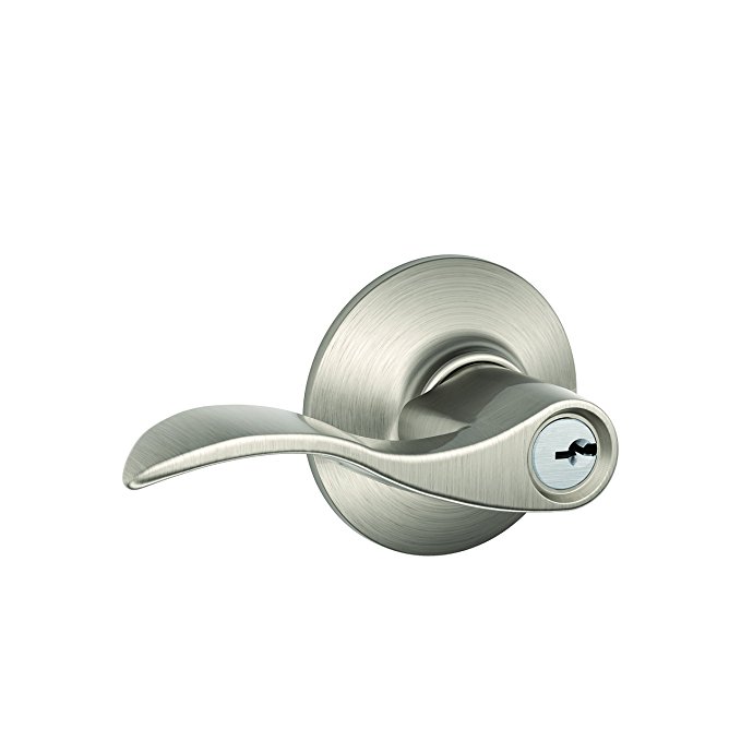 Schlage F51VACC619 Accent Entry Lever, Satin Nickel