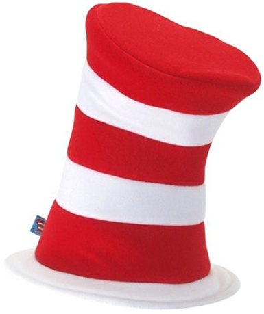 elope Dr Seuss Cat in the Hat Deluxe Velboa Hat