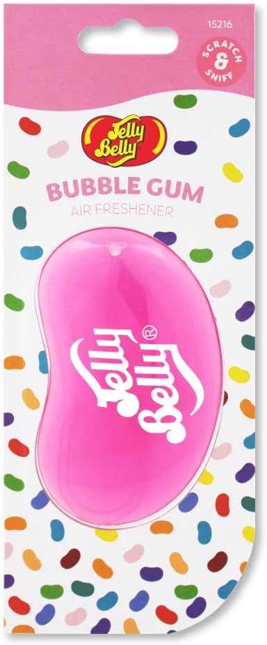 Jelly Belly Car Air Freshener - Tutti Fruitti 3D Hanging Freshener. Car Scent Lasts Up To 30 Days, Air Freshener Car, Home or Office. Genuine Jelly Belly Car Air Fresheners for Women, Men and Kids
