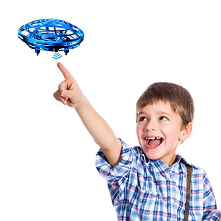 Voluex JJRC Mini Drones for Kids Adults and Beginner, Altitude Hold Hand Controlled Drone Quadcopter UFO Flying Toys Infrared Sensing Control Helicopter for Boys or Girls (Blue)