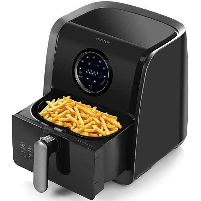 BESTEK Air Fryer, Oil Less Air Fryers Digital Programmable with 7 Preset Cooking Program