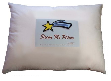 Sleepy Me 13x19 Toddler Sleep and Cuddle Pillow - Comfy Soft Synthetic Faux Down Alternative Allergy Free Hypoallergenic - Neck Support for Kids in Cribs or Big Girl - Boy Beds - Made in USA