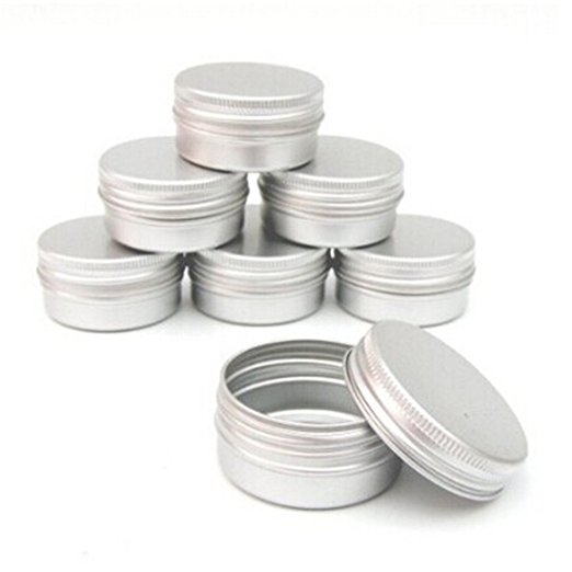 FamilyMall(TM) 10PCS 100ml Aluminium Lip Balm Pots Makeup Cosmetic Cream Jar Pot Bottle Container