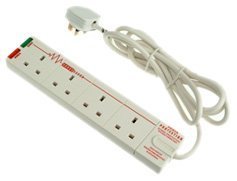 Masterplug SRG42 4-Gang Surge Protected Extension Lead 2 m 13 and Fused