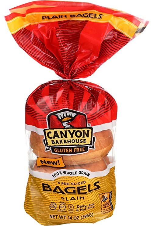 Canyon Bakehouse, Plain Bagels, 14 oz (frozen)