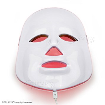 NORLANYA Photon Therapy Facial Skin Care Treatment Machine Facial Toning LED Mask, Blue Red Green Light Therapy