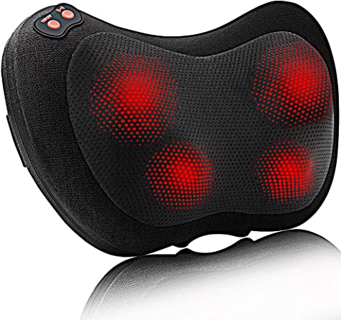 Papillon Electric Back Massager for Neck Back Pain Relief, Shiatsu Shoulder Foot Massage Pillow with Heat, Birthday Gifts for Men/Women/Wife/Husband,Deep Tissue Kneading for Waist,Legs,Body Muscle