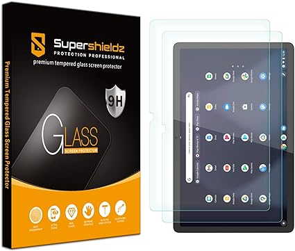 (2 Pack) Supershieldz Designed for Lenovo Chromebook Duet 3 (11 inch) Screen Protector, (Tempered Glass) Anti Scratch, Bubble Free