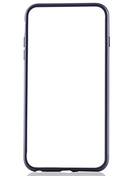 JOTO iPhone 6S iPhone 6 4.7 Bumper Case - Slim Thin Hybrid Bumper Cover Case for Apple iPhone 6S / iPhone 6 4.7 Inch (Black Grey)