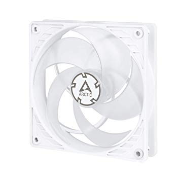 ARCTIC ACFAN00132A P12 PWM PST (White/Transparent) - Pressure-optimised 120 mm Fan with PWM and PST (PWM Sharing Technology)