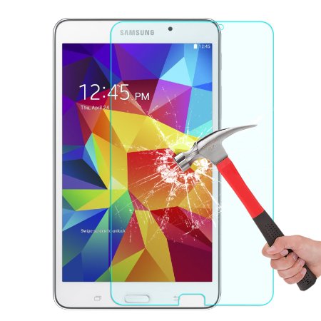 Samsung Galaxy Tab 4 70 Screen Protector OMOTON Tempered Glass Screen Protector for Galaxy Tab 4 7-inch with Anti Explosion 9H Hardness High Definition Scratch ResistLifetime warranty