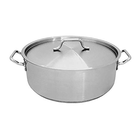 Update International (SBR-20) 20 Qt Stainless Steel Brazier w/Cover