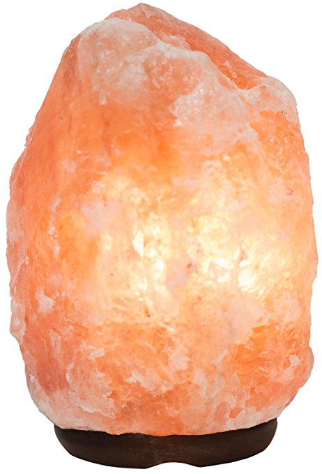 Rakaposhi Natural Himalayan Salt Rock Lamp w/ 6' UL Listed Dimmer Switch - 9  lbs