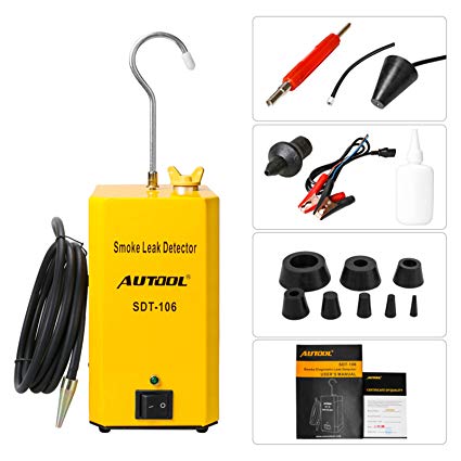 AUTOOL 01 Automotive Smoke Detector Evap Pipe Leakage Tester Fuel Leak Locator Universal for Motorcycle/Car/Truck