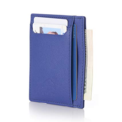 Alpine Swiss RFID Mens Thin Minimalist ID Card Case Slim Front Pocket Wallets 5 Top Variations