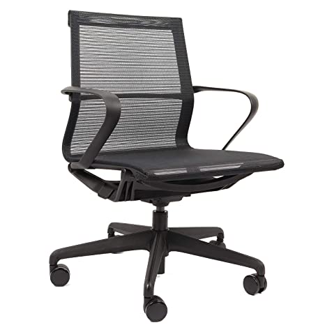 AZ L1 Life Concept Structual Mesh Back Office Chair Swivel with Armrest Mid Black Computer Ergonomic Chair