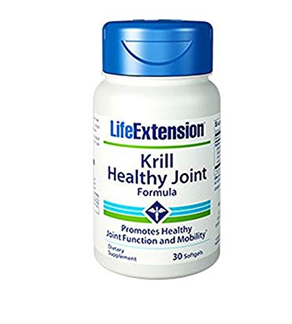 Life Extension Krill Healthy Joint Formula Soft Gels, 30 Count