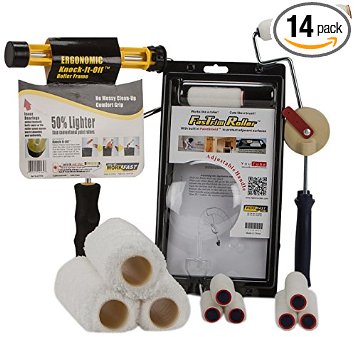 FasTrim Roller FTK3-14 Deluxe Home Painting Kit with Bonus Rollers, 14-Piece