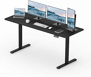 SANODESK Elektrischer Höhenverstellbarer Schreibtisch mit Tischplatte, Memory Funktion und Haken, Schreibtisch Höhenverstellbar Elektrisch für Heimbüro, Homeoffice und Hause(180 x 80cm, schwarz)