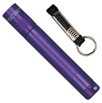 Maglite Solitaire Incandescent 1-Cell AAA Flashlight Purple
