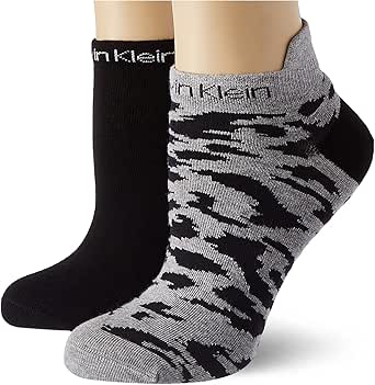 Calvin Klein Damen Leopard Sneaker Socken (2er Pack)