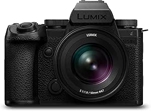 Panasonic Lumix S5M2X | Appareil Photo Hybride Plein Format   Objectif Lumix S 50mm F1.8 (24MP, AF Phase, Double Stab., Vidéo 6K 10bit illimité, Rafale 30ips, Tropicalisé) – Version Française