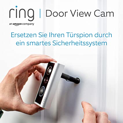 Ring Video-Türspion (Door View Cam) | Video-Türklingel ersetzt den Türspion in deiner Haustür | Klingel mit Kamera, HD-Video, Gegensprechfunktion | Türstärke 34mm - 55mm | Video-Türsprechanlage