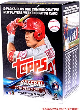 2018 Topps Baseball Series 1 Factory Sealed 10 Pack Box - Baseball Wax Packs