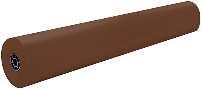 Pacon ArtKraft Duo-Finish Paper Roll, 36" x 1,000' (Brown, 1 Roll)