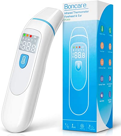 Infrared Thermometer for Adults, Forehead and Ear Thermometer for Fever, Baby Thermometer