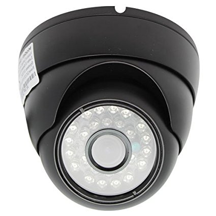 GW Security Waterproof Vandalproof Outdoor or Indoor Dome Security Camera - 700TVL, 24 IR LED, 3.6mm Len for Wide Angle View