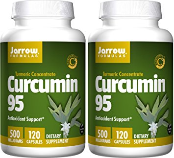 Jarrow Formulas Curcumin 95, 500 Mg, 120 Count X 2