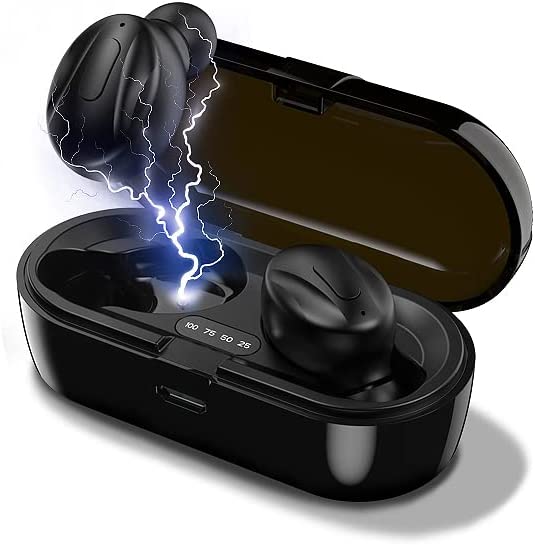 Xawy【2022new editionBluetooth Headphones.Bluetooth 5.0 Wireless Earphones in-Ear Stereo Sound Microphone Mini Wireless Earbuds with Headphones and Portable Charging Case for iOS Android PC.XGB8