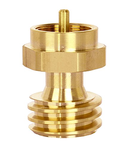 DozyAnt Disposable Propane Cylinder Bottle Adapter- 1LB Propane Tank for Gas Grill Connector, Quality Brass