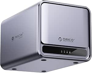 ORICO Remote Storage for APP-Connect, VPN Exclusive Channel(Data Does Not Go Through Public Cloud), SDVN Encryption, Samba & DLNA Protocol, 2GB RAM DDR4, RAID Function, Home Storage Center - TS200