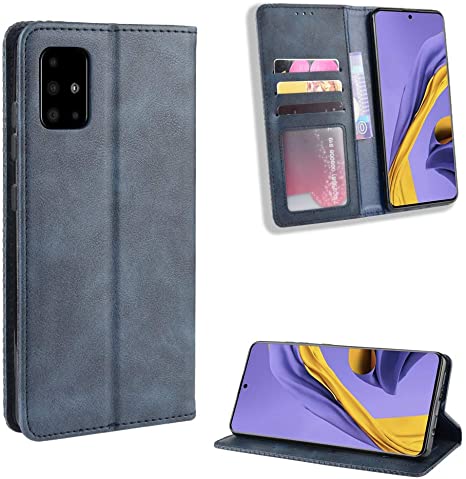 Jielangxin Keji Case for Samsung Galaxy A51 5G Case Cover,Case for Samsung SM-A516U Galaxy A51 UW 5G / SM-A516V SM-A516A SM-A516N SM-A516B Case PU Leather flip Cover Blue