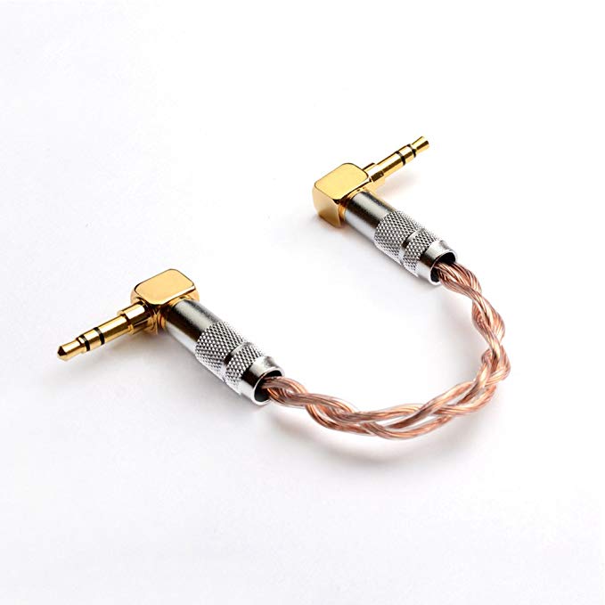 Audio Cable 3.5 to 3.5 HIFI Cable Professional Aable With L-Shaped Plugs