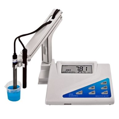 Sper Scientific Benchtop Water Quality Meter, 0 to 14 pH Range,  /- 0.02 Accuracy, 0.01 Resolution