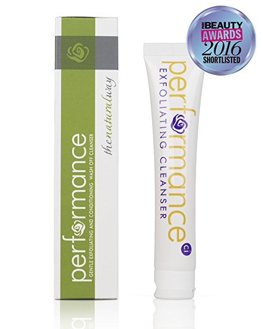 Performance Cleanser Natural Exfoliating Facial Cleanser - Foaming Acne Face Wash Hydrates and Moisturizes with Anti-Aging Vitamin C - Makeup Remover Helps Create Radiant, Clearer Skin with Aloe & Chamomile.BEST BRITISH BRAND 2016 PURE BEAUTY AWARDS SHORTLISTED