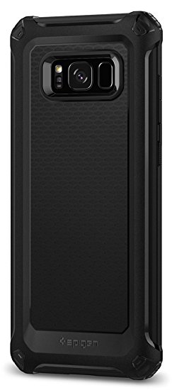 Spigen Rugged Armor Extra Galaxy S8 Case with Resilient Shock Absorption and Carbon Fiber Design for Samsung Galaxy S8 (2017) - Black