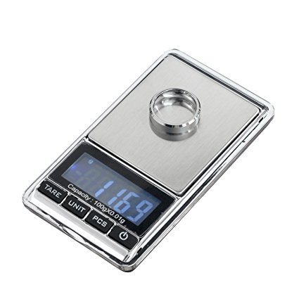 TBBSC 0.01gx100g Mini Electronic Digital Scale Weight Balance LCD Jewelry Pocket Gram Weight Scale