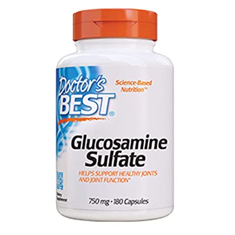 Doctor's Best, Best Glucosamine Sulfate (750 mg), Capsules, 180-Count