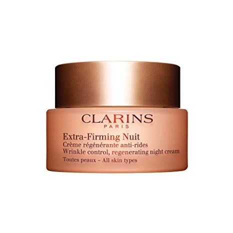 Clarins Extra-firming Wrinkle Control Regenerating Night Cream for Unisex, 1.6 Ounce